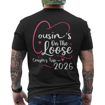 Cousins On The Loose Cousins Trip 2026 Vacation Lovers Men's T-shirt Back Print - Thegiftio UK