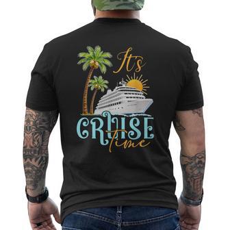 Cruise Ship Vibes Ocean Adventure It's Cruise Time Men's T-shirt Back Print - Thegiftio UK