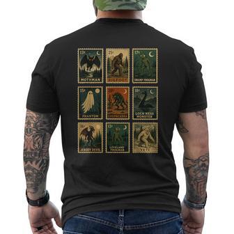 Cryptid Mothman Bigfoot Loveland Frogman Loch Ness Monster Men's T-shirt Back Print - Thegiftio UK