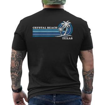 Crystal Beach Texas Summer Vintage Family Vacation Men's T-shirt Back Print - Monsterry