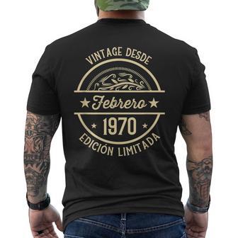 Cumpleaños Hombre Regalosintage Desde Febrero 1970 Camiseta Hombre Estampado Espalda - Regaloses