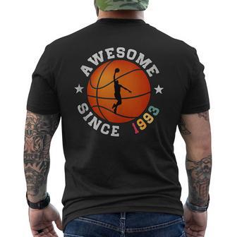 Cumpleaños Jugador De Baloncesto 33 Años Impresionante Desde 1993 In Mangas Camiseta Hombre Estampado Espalda - Regaloses