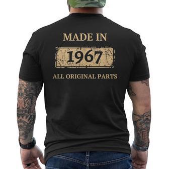 Cumpleañosintage De 1967 Hecho En 1967 Mejor Cumpleaños Del Año De Nacimiento Camiseta Hombre Estampado Espalda - Regaloses