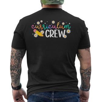 Curriculum Crew School Curriculum Coordinator Squad Men's T-shirt Back Print - Thegiftio UK