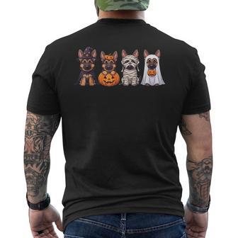 Cute German Shepherd Halloween Witch Mummy Pumpkin Dog Men's T-shirt Back Print | Seseable UK