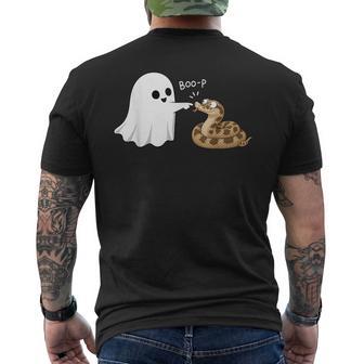 Cute Hognose Snake Boop Ghost Halloween Men's T-shirt Back Print - Thegiftio UK