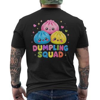 Cute Kawaii Dumpling Squad Japanese Food Men's T-shirt Back Print - Thegiftio UK