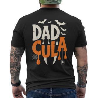 Dadcula Dad Matching Halloween Costume Men's T-shirt Back Print - Thegiftio UK