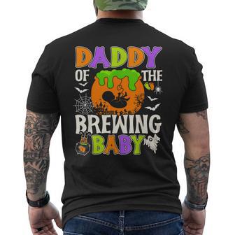 Daddy Of The Brewing Baby Halloween Pregnancy Baby Shower Men's T-shirt Back Print - Thegiftio UK
