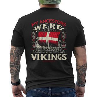 Danemark Drapeau Danoiscandinavie T-shirt imprimé au dos - Cadeauxyz