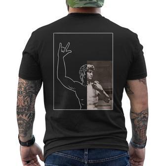 David Estatua Miguel Ángel Arte Artsy Arte Clásico Historia Camiseta Hombre Estampado Espalda - Regaloses
