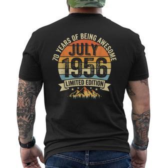 Decoracionesintage De 70 Cumpleaños Para Hombre 70 Años 1956 70 Cumpleaños Camiseta Hombre Estampado Espalda - Regaloses