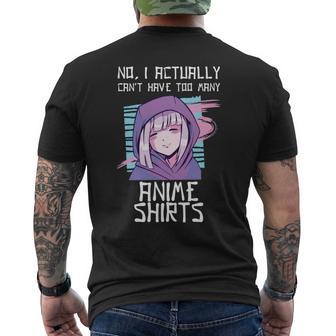 Demasiadas S De Anime Regalo De Anime Manga Larga Camiseta Hombre Estampado Espalda - Regaloses
