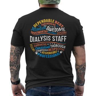 Dialysis Staff Dialysis Techn Week Men's T-shirt Back Print - Thegiftio UK