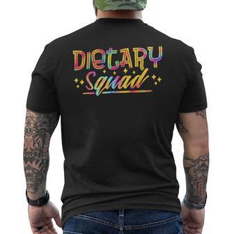 Dietary Manager Dietary Nutrition Squad Dietary Aide Crew Men's T-shirt Back Print - Thegiftio UK