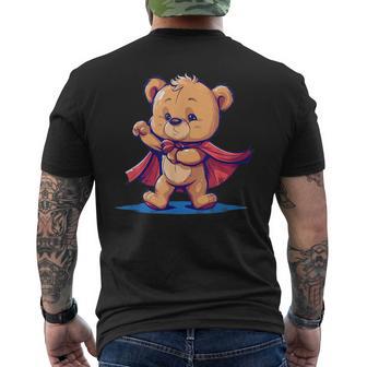 Disfraz De Oso De Peluche De Capa Parauperhéroes Camiseta Hombre Estampado Espalda - Regaloses