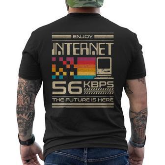 Disfrute De Internet 56K Módem Computadora Friki Desarrollador 90S Regalo Camiseta Hombre Estampado Espalda - Regaloses
