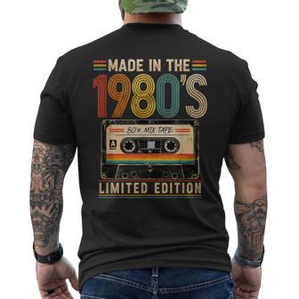 Divertida Declaración Envejecida Retrointage Atrevida Nacida En Los 80 Camiseta Hombre Estampado Espalda - Regaloses