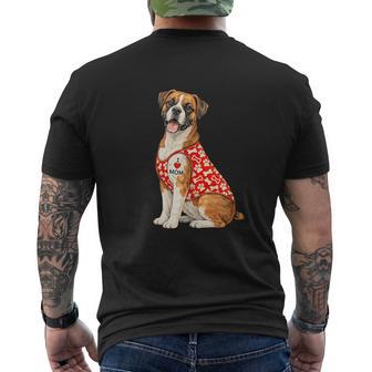 Divertido Boxer Perro Con Corazón Tatuaje Boxer Mamá Perros Am In Mangas Camiseta Hombre Estampado Espalda - Regaloses