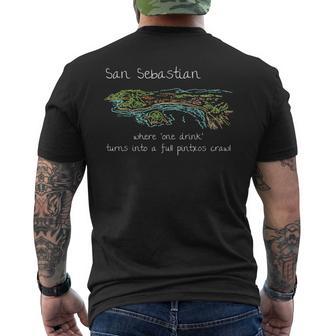 Divertido Recuerdo Deanebastián España Regalo Artístico Dibujado A Mano Camiseta Hombre Estampado Espalda - Regaloses