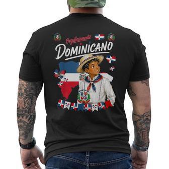 Dominicano Outfit Idea For Boys Dominican Republic Flag Men's T-shirt Back Print - Thegiftio UK