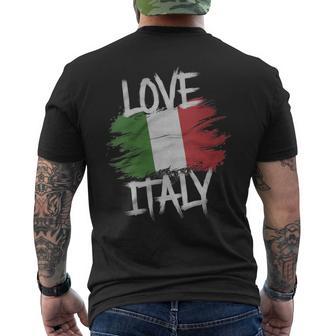 Donna Divertente Bandiera Italia Amore Italia Bandiera Italiana I Love Italy Memes Con Collo A T-shirt da uomo con stampa posteriore - Novitaregali