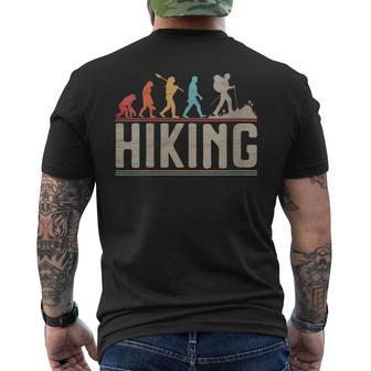 Donna Hiking Evolution Escursione Camminata Montagna Divertente Con Collo A T-shirt da uomo con stampa posteriore - Novitaregali
