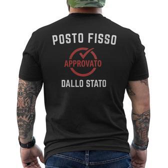 Donna Posto Fisso Approvato Dallotato Uomo Donna Divertente Con Collo A T-shirt da uomo con stampa posteriore - Novitaregali