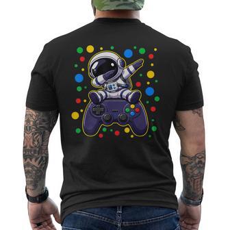 Dot Day Astronaut Video Game Colorful Polka Dot Boy Kids Men's T-shirt Back Print - Thegiftio UK