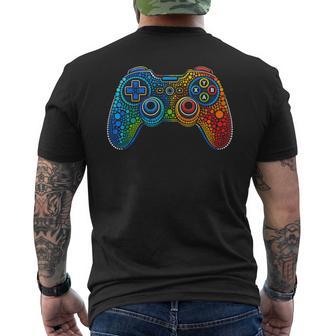 Dot Day Video Game Colorful Polka Dot Gamer Gaming Boy Kids Men's T-shirt Back Print - Thegiftio UK