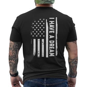 Drapeau Américain Avec Citation I Have A Dream Civil Rights Movement T-shirt imprimé au dos - Cadeauxyz
