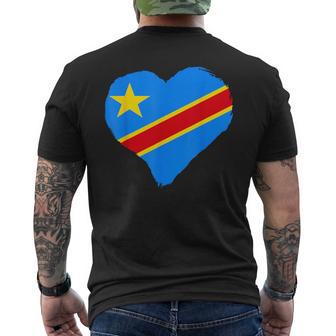 Drapeau De La République Du Congo Coeur Rdc Congo Pride Congo T-shirt imprimé au dos - Cadeauxyz