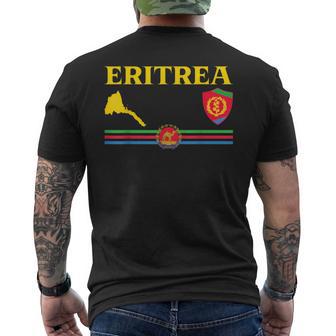 Drapeau De L'érythrée Carte Terrestre Amour Érythrée Fière Érythrée T-shirt imprimé au dos - Cadeauxyz
