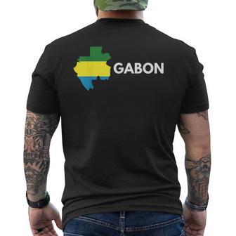 Drapeau Du Gabon Des Fêtesintage Grunge Drapeau Gabon T-shirt imprimé au dos - Cadeauxyz