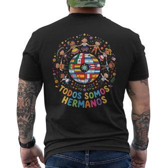 Drapeau Du Mois Du Patrimoine Hispanique Latino Pride Hispano T-shirt imprimé au dos - Cadeauxyz