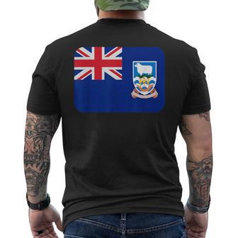 Drapeau Îles Malouines T-shirt imprimé au dos - Cadeauxyz