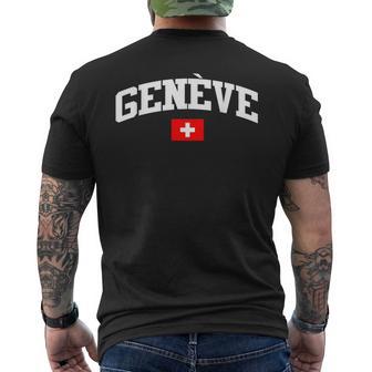 Drapeauuisse Genève Paysuisse Présent T-shirt imprimé au dos - Cadeauxyz