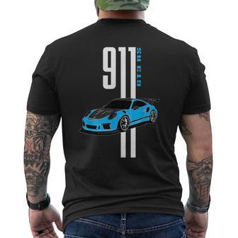 Driftauto Iconic 911 Gt3 Rs Mechanic Engineer Garagee T-Shirt mit Rückendruck - Geschenkecke