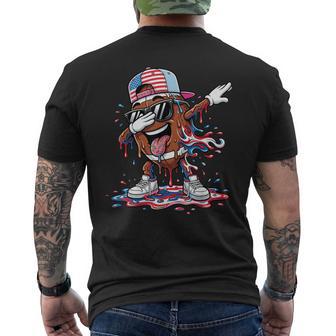 Drip Football Player Ice Cream Sprinkles Men's T-shirt Back Print - Thegiftio UK