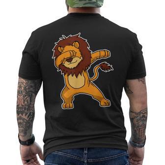 Drôle Dabbing Lion Cadeau Dab Leo T-shirt imprimé au dos - Cadeauxyz