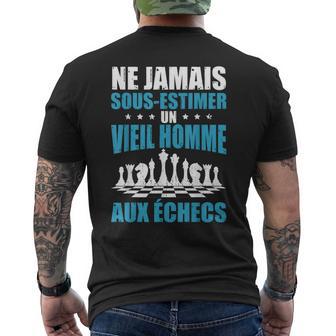 Drôle Échecs Jeu Unieil Homme Aux Échecs T-shirt imprimé au dos - Cadeauxyz