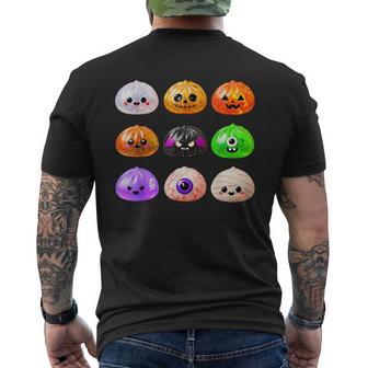 Dumpling Squishy Halloween Zombie Pumpkin Mummy Boo Costume Men's T-shirt Back Print - Thegiftio UK