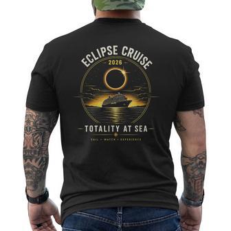 Eclipse Cruise 2026 Totality At The Sea Men's T-shirt Back Print - Thegiftio UK