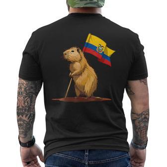 Ecuador Flagge Ecuadorianische Wurzeln T-Shirt mit Rückendruck - Geschenkecke