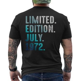 Édition Limitée Juillet 1972 Retrointage 1972 T-shirt imprimé au dos - Cadeauxyz