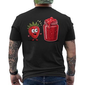 Effrayé Fraise Confiture Fraises T-shirt imprimé au dos - Cadeauxyz