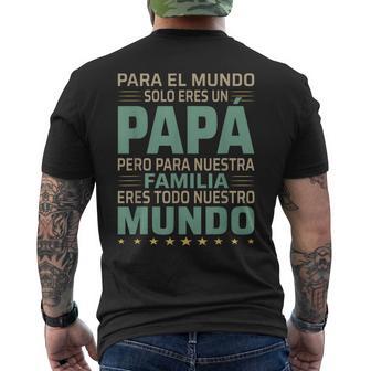El Mejor Papa Del Mundo Divertido Regalo Día Del Padre Camiseta Hombre Estampado Espalda - Regaloses