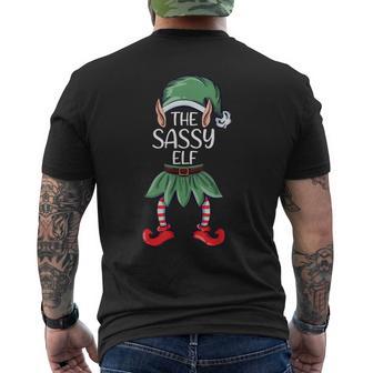 El Travieso Elfo Navidad Familia Grupos Elfo Camiseta Hombre Estampado Espalda - Regaloses