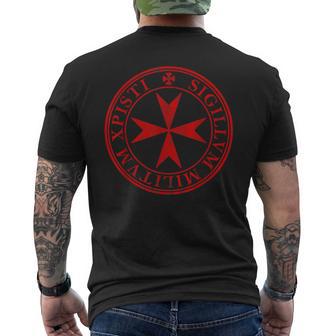 Elello De La Cruz De Malta -Intage Camiseta Hombre Estampado Espalda - Regaloses