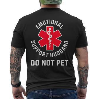 Emotionalupport Husband Lustige Ehe T-Shirt mit Rückendruck - Geschenkecke